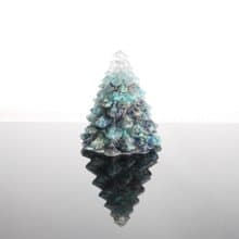 【聖誕禮物】藍色細雪水晶寶石大聖誕樹-奧剛能量樹/療癒礦石交