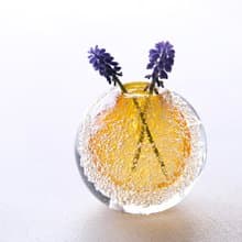 泡の一輪挿し　オーロライエロー