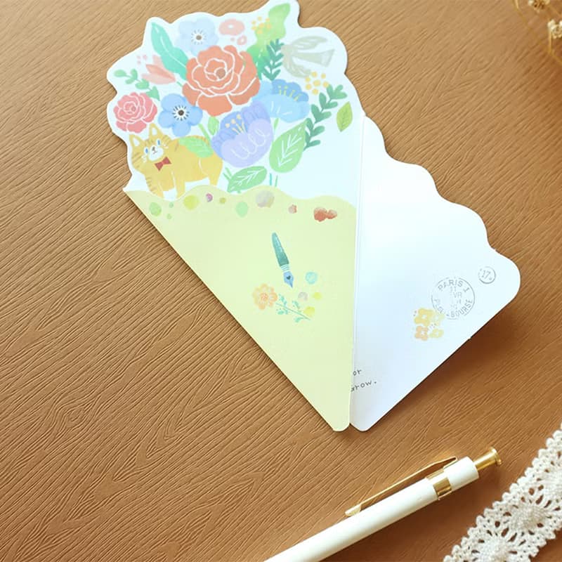 教師節祝福花束蝴蝶結50K卡片 (2圖)  SGC-330