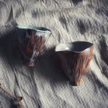 宴會盛放茶酒花杯・品茶杯・小酒杯・對杯  / 落葉栗 /