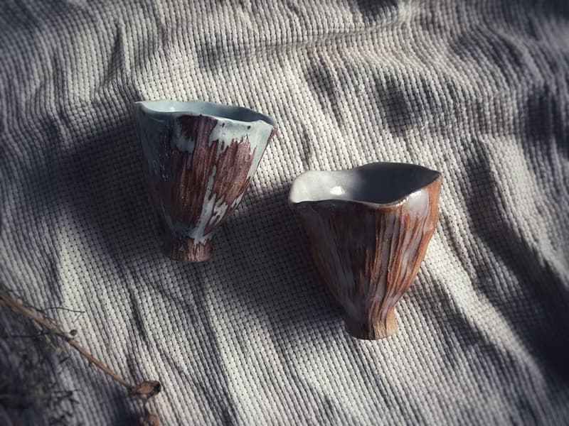 宴會盛放茶酒花杯・品茶杯・小酒杯・對杯  / 落葉栗 /