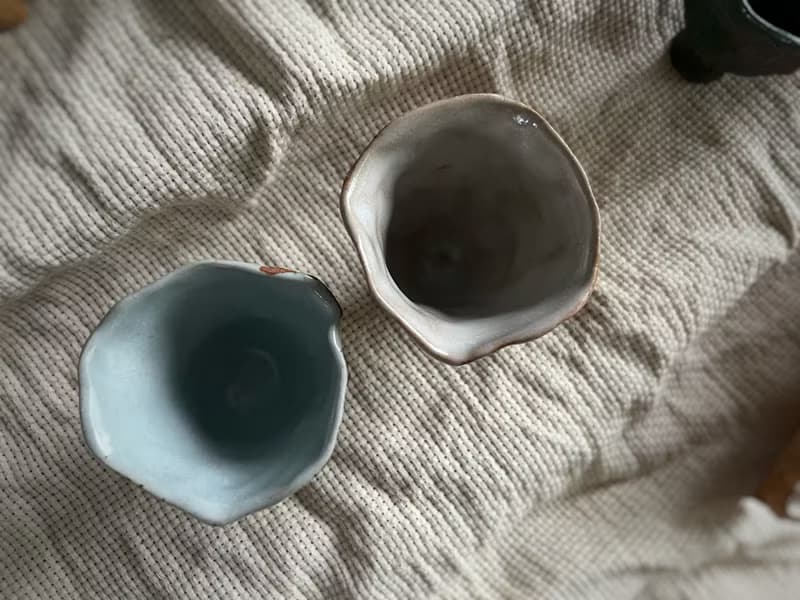 宴會盛放茶酒花杯・品茶杯・小酒杯・對杯  / 落葉栗 /