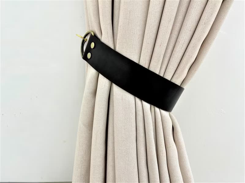 極簡皮革窗簾繫帶/喬遷禮物創意//窗簾繫帶