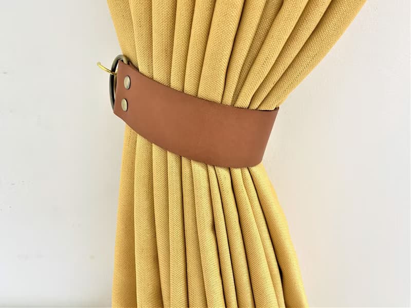 極簡皮革窗簾繫帶/喬遷禮物創意//窗簾繫帶