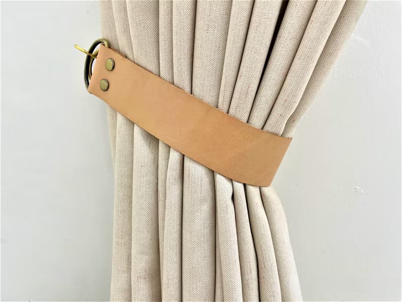 極簡皮革窗簾繫帶/喬遷禮物創意//窗簾繫帶