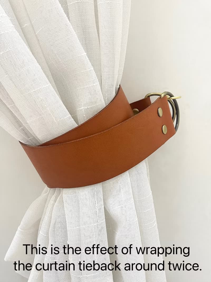 極簡皮革窗簾繫帶/喬遷禮物創意//窗簾繫帶