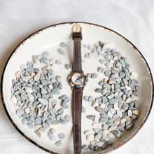 audrey 藏品古董金針小錶面大理石石英錶手錶 時計 watch