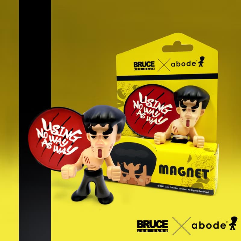 格鬥人偶冰箱貼 --- Bruce Lee Club x abode 系列