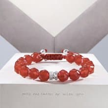 瑞典AWNL  刺梨薔薇 紅瑪瑙 女士手鍊 七夕情人節