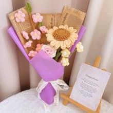 手作鉤織 暖陽幸福花束