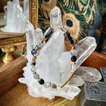 -疾疾.護法現身-天然水晶手鏈/黃銅手鍊