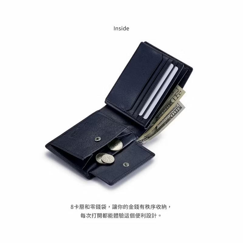 24H出貨 Crocodile 男生短夾/錢包 8卡中翻 壓釦零錢袋 送禮推薦