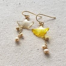 銀杏のピアス or イヤリング・秋色