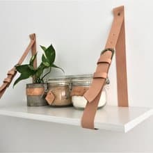 皮帶牆上置物架 // 隔板置物架 // 牆面裝飾 // DIY 床頭墊皮帶