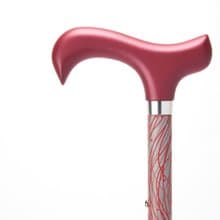 夜間時尚反光手杖 - 水紋紅