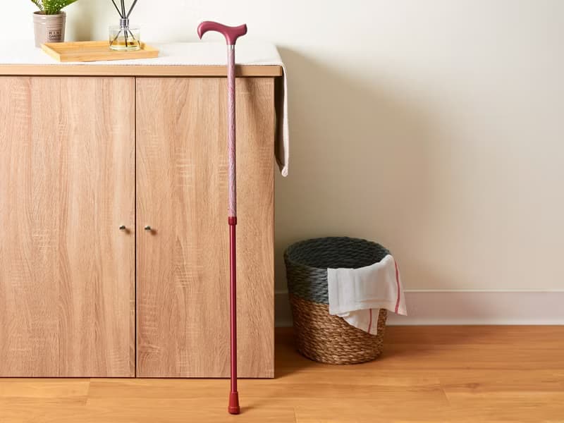 夜間時尚反光手杖 - 水紋紅