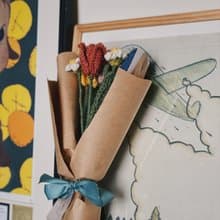 針織花束 | 鬱金香雛菊花束