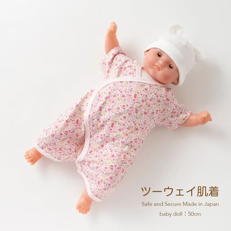 【日本OP mini】新生兒蝴蝶衣 短袖側開連身衣/嬰兒包屁衣  小花