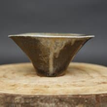 柴燒笠形小茶杯 - 幽藍