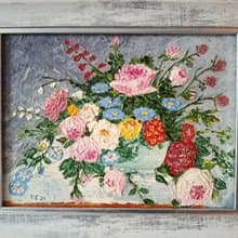 Dutch bouquet framed