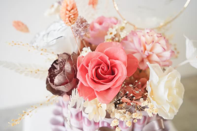 【竒植花物】莓果雙層有錢花蛋糕/永生花/生日/結婚紀念日/母親節