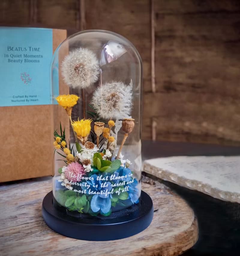 Beatus Time 花語系列 | 蒲公英的約定 。玻璃花盅 Eternal Promi