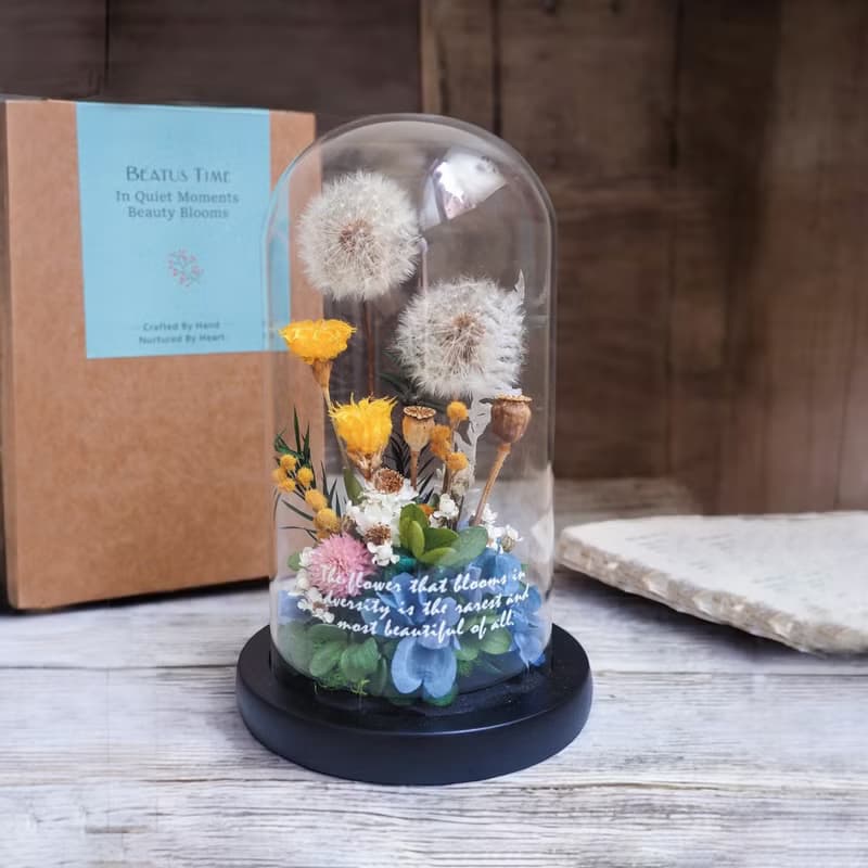Beatus Time 花語系列 | 蒲公英的約定 。玻璃花盅 Eternal Promi
