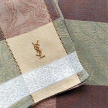 Yves Saint Laurent Vintage Handkerchief Pocket Square YSL Men 18.5 x 18.5 inches