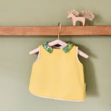 微熱山丘 有機棉手作嬰幼兒背心(短羊絨)