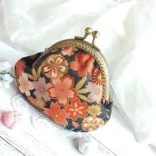 日本和風口金包 零錢包 小收納包  kimono fabric (JS-68)