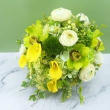 現代感東亞蘭海芋圓桌香氛花禮/新居落成/開幕禮/商空佈置/喬遷