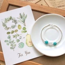 Ops Moonstone bracelet-月光石/天河石/925純銀