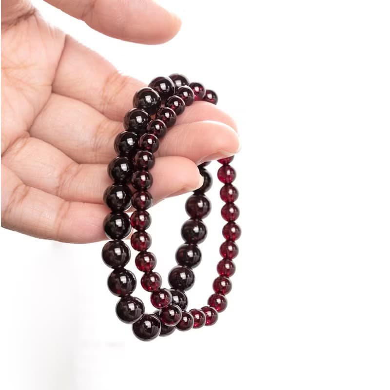 【無瑕】烈焰玫瑰-石榴石手鍊