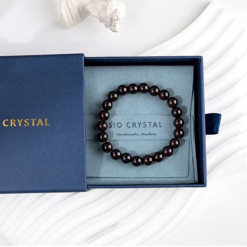 【無瑕】烈焰玫瑰-石榴石手鍊