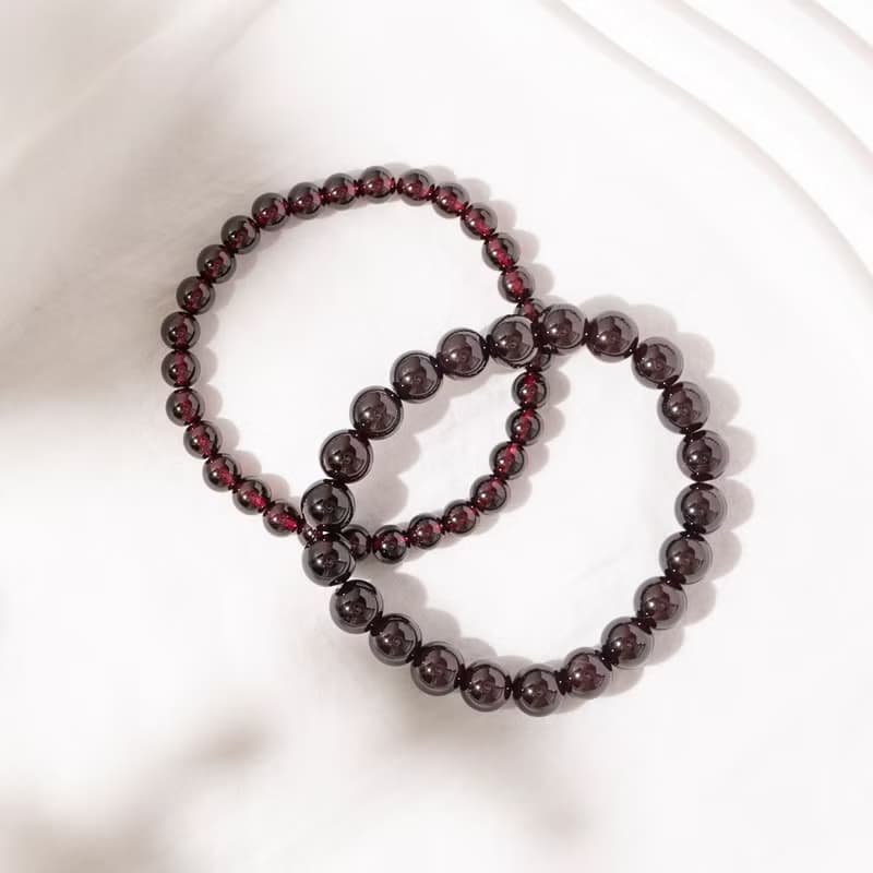 【無瑕】烈焰玫瑰-石榴石手鍊