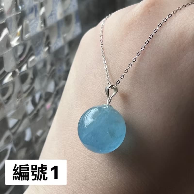 【歪歪西水晶】海藍寶水晶項鍊