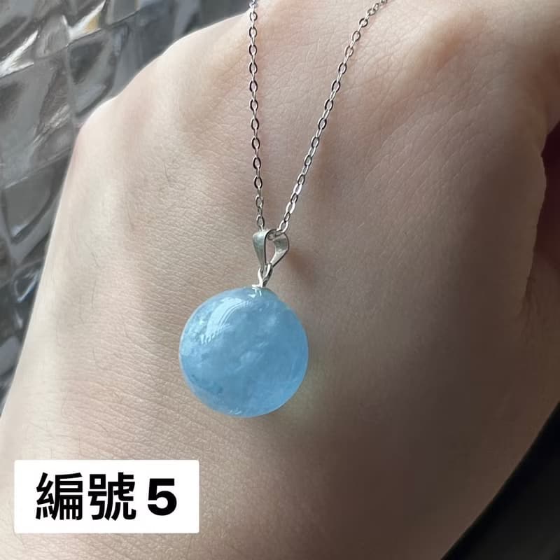 【歪歪西水晶】海藍寶水晶項鍊