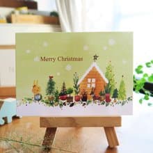 聖誕小盆栽merry christmas　明信片