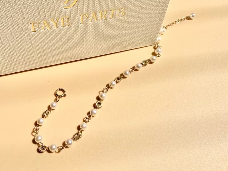 天然淡水珍珠14KGF手鍊 獨立原創設計 聖誕禮物 派對宴會