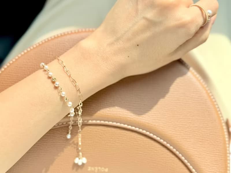 天然淡水珍珠14KGF手鍊 獨立原創設計 聖誕禮物 派對宴會