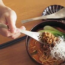 日本霜山 304不鏽鋼漏勺餐勺兩件組