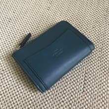 Coin zip purse /Navy blue