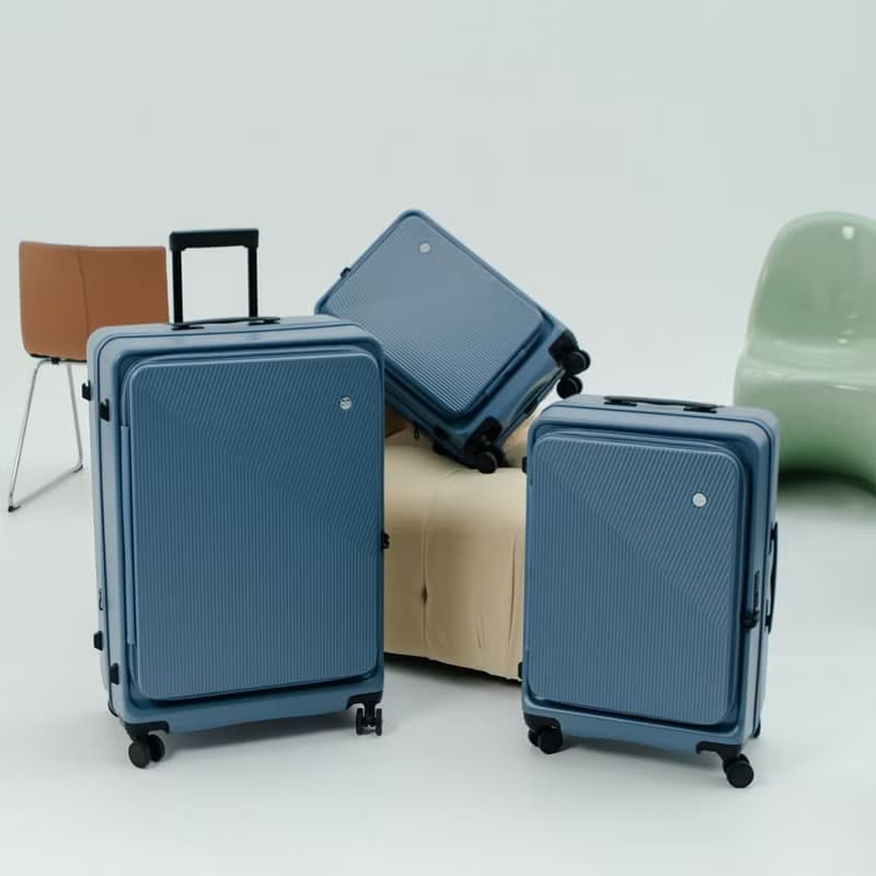 Dreamin 20+29吋前開式行李箱/登機箱-夕霧藍 旅遊必備