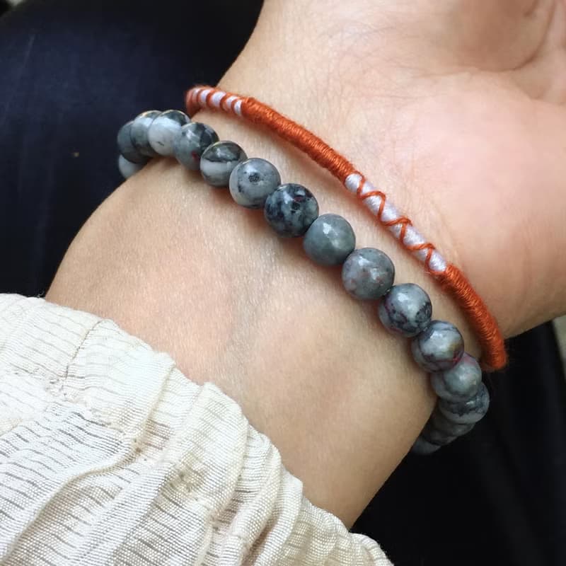 【Lost and find】西藏 祈福 原礦朱砂 紅石 松石 手鍊 手帶 套裝