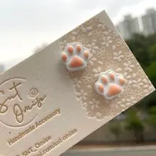 【喵・主子肉球 擴香石口罩扣】香港手作/擴香石飾品/寵物/貓奴
