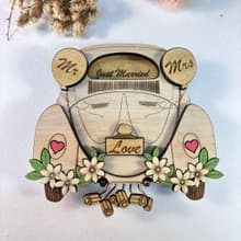 Wooden Wedding Money Holder – Beetle Wedding Decor, Personalized Money Gift Box