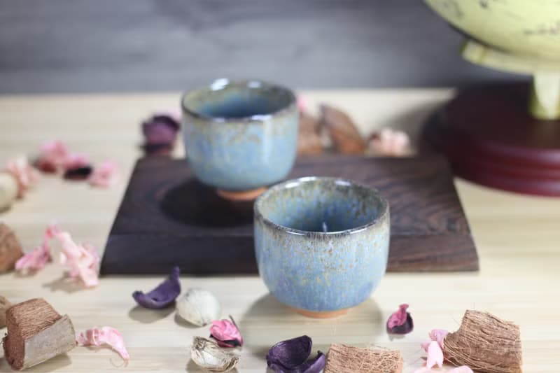 【送禮好物】90ml 天目對杯 直身圓口茶杯 酒杯 鶯歌葉敏祥作