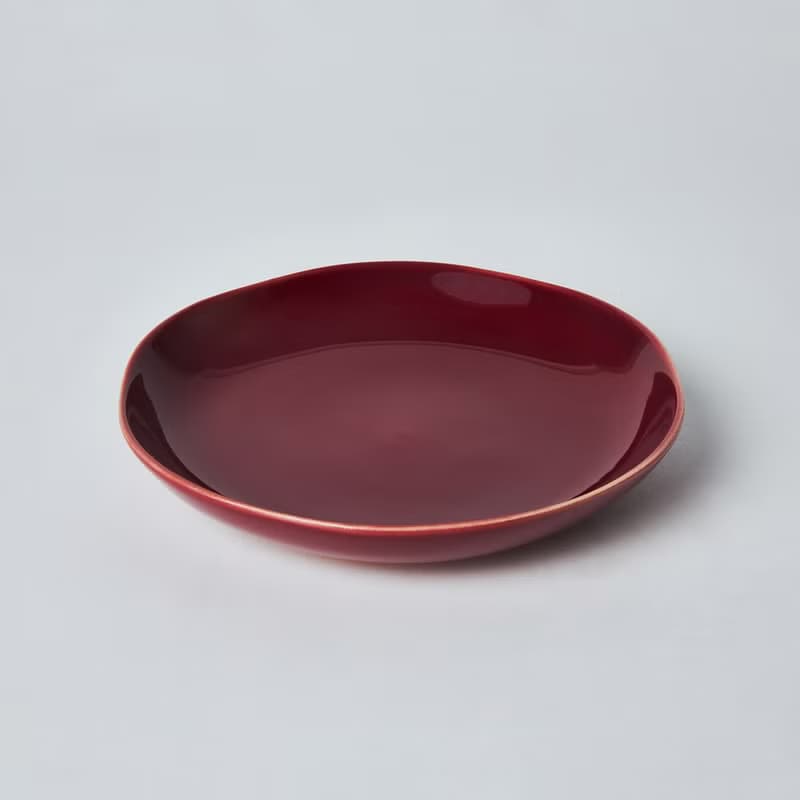 KOGA 許家陶器品 陶質六角中盤 (協興紅)