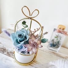 Miss。花謎 禮物桌花 提籃盆花