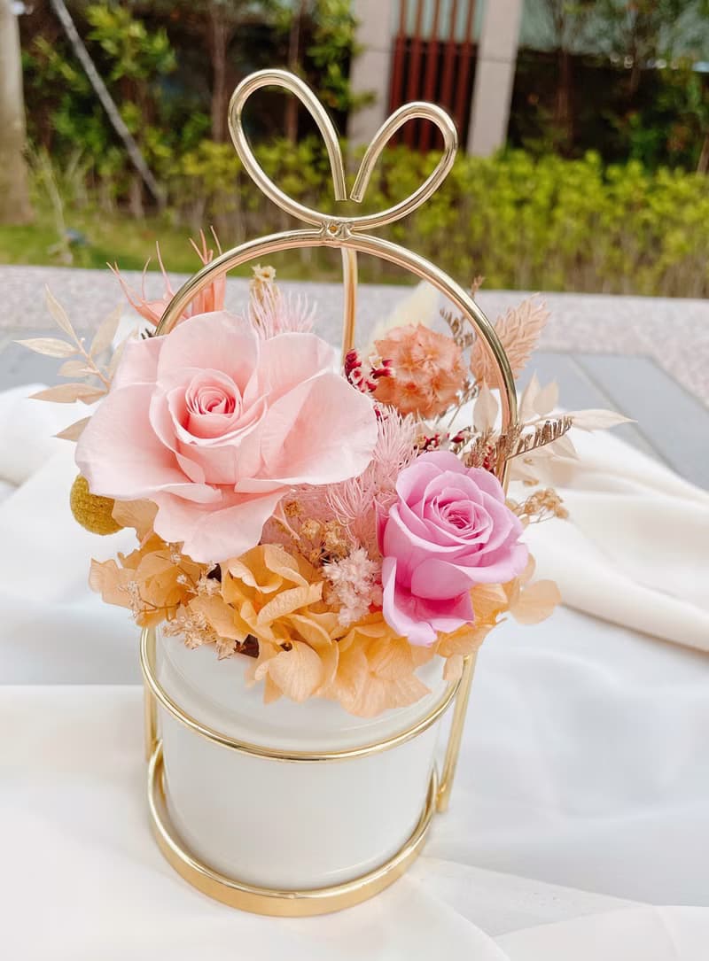 Miss。花謎 禮物桌花 提籃盆花